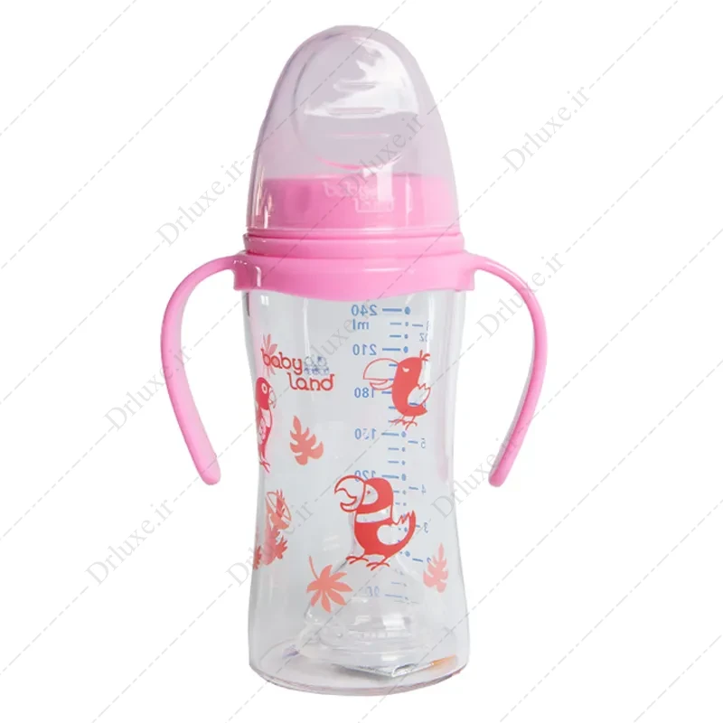 شیشه شیر خوری دسته دار پیرکس بی بی لند 240 میل